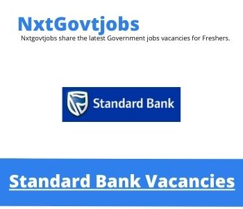 Standard Bank Admin Vacancies in Johannesburg 2023