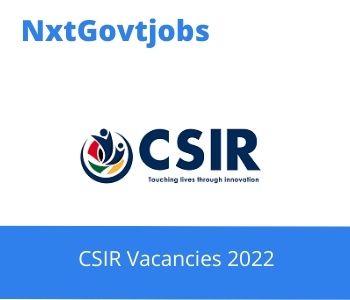 CSIR Senior Technologist Vacancies In Pretoria 2023