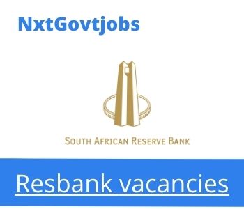 Resbank Associate Economist Vacancies in Johannesburg Apply now @resbank.co.za