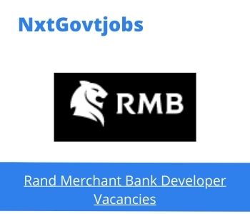 Rand Merchant Bank Institutional Sales Specialist Vacancies in Johannesburg Apply now @rmb.co.za