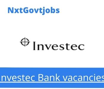 Investec Bank Property Risk Consultant Vacancies in Sandton 2023