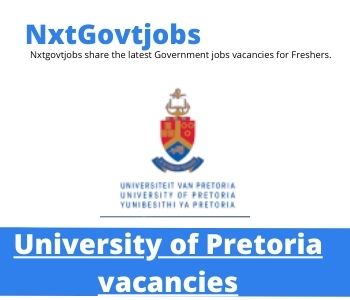 UP Assistant Student Coach Vacancies in Pretoria 2023