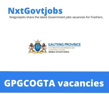 Gauteng Department of Cooperative Governance and traditional Affair Vacancies 2022 @gauteng.gov.za