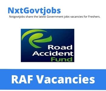 RAF Special Projects Manager Vacancies in Centurion – Deadline 10 Aug 2023