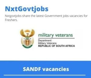 Sandf Nursing Vacancies in Pretoria 2023