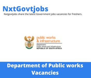 Department of Public works Real Estate Management Services Programme Jobs 2022 Apply Online at @publicworks.gov.za