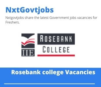 Rosebank college Web Development Lecturer Vacancies Apply now @rosebankcollege.co.za