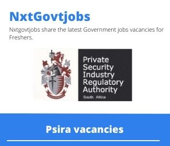 Psira Assistant Inspector Enforcement Vacancies in Johannesburg 2023
