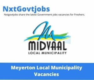 Midvaal Municipality Electrician Vacancies in Meyerton 2022 Apply now @midvaal.ci.hr