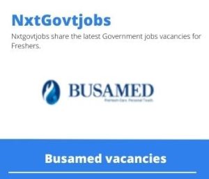 Busamed CSSD Technician Vacancies in Modderfontein Apply now