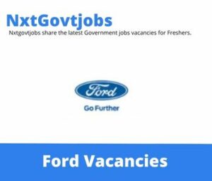 Ford Team Leader MWG Vacancies in Pretoria 2022