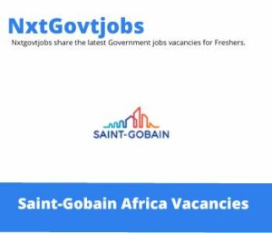 Saint-Gobain Africa Sustainability Specialist Vacancies in Germiston 2022