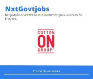 Cotton On Merchandise Manager Menswear Vacancies in Sandton 2022