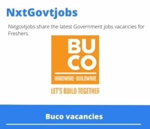 Buco Cashbook Clerk Vacancies in Pretoria – Deadline 27 Jul 2023