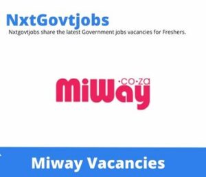 Miway Motor Vehicle Assessor Vacancies in Johannesburg 2023