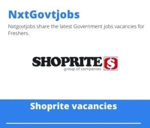 Shoprite Meat Market Manager Vacancies in Johannesburg 2022