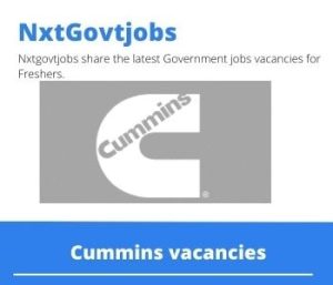 Cummins Field Service Technician Vacancies in Johannesburg 2023