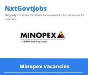 Minopex Material Manager Vacancies in Johannesburg 2023