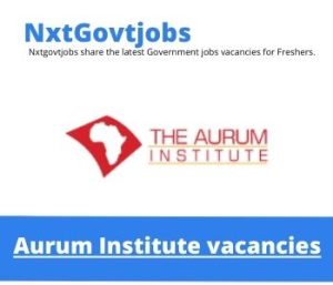 Aurum Institute Management Accountant Vacancies in Parktown 2023