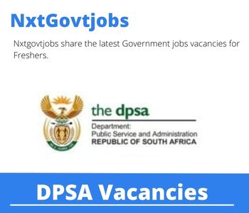 DPSA Finance Vacancies in Pretoria 2023