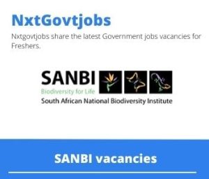 SANBI Biodiversity Policy Director Vacancies in Pretoria – Deadline 22 Sep 2023