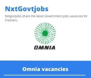 Omnia Senior Blasting Technician Vacancies in Fourways 2023
