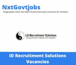 ID Recruitment Solutions Lead Engineer Vacancies in Pretoria 2023