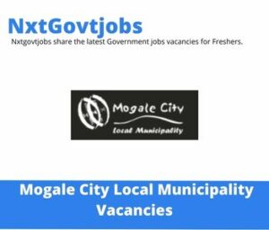 Mogale City Municipality Valuer Property Valuations Vacancies in Modderfontein 2023