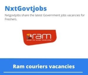 Ram couriers Drivers Jobs in Gauteng 2023