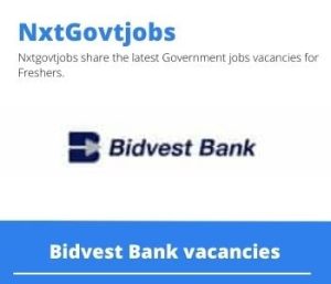 Bidvest Cleaning Company Vacancies in Gauteng 2023