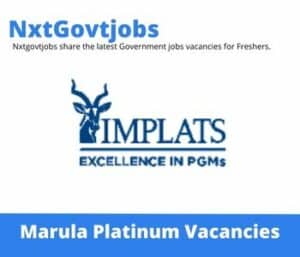 Marula Database Application Vacancies in Springs – Deadline 25 June 2023