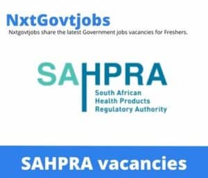 SAHPRA Deputy Board Secretary Vacancies in Pretoria – Deadline 15 May 2023