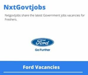 Ford Supply Chain Management Supervisor Vacancies in Pretoria – Deadline 30 Apr 2023