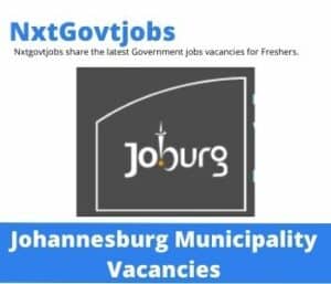 City of Johannesburg Municipality Divisional Chief Vacancies in Johannesburg – Deadline 25 Apr 2023
