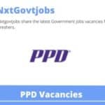 PPD Services Coordinator Vacancies in Johannesburg – Deadline 05 Aug 2023