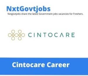Cintocare Unit Supervisor Vacancies in Pretoria – Deadline 30 Sep 2023