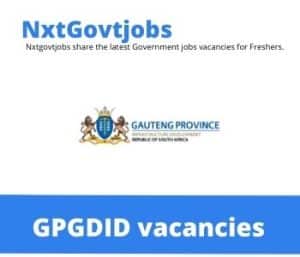 Stores Assistant vacancies in Gauteng Department of Infrastructure Development – Deadline 14 Jul 2023