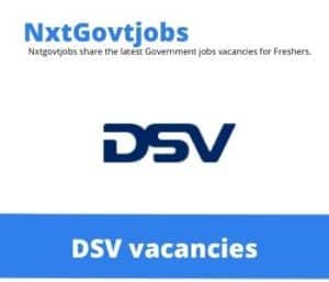 DSV Senior Logistics Coordinator Vacancies in Kempton Park – Deadline 23 Jan 2024 Fresh Released