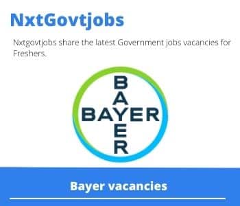 Bayer Maintenance and Stores Coordinator Vacancies in Nigel – Deadline 03 Oct 2023