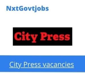 City Press Occupational And Special Projects Manager Vacancies in Pretoria – Deadline 10 May 2023