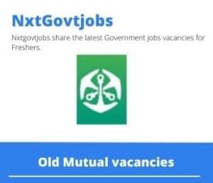 Old Mutual finance Vacancies in Gauteng 2023