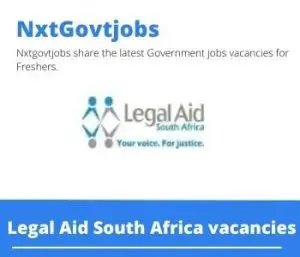 Legal Aid South Africa Legal Practitioner Vacancies in Krugersdorp- Deadline 06 Jun 2023