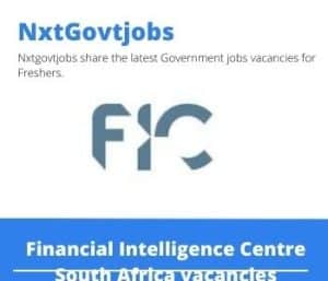 Financial Intelligence Centre Compliance Specialist Vacancies in Centurion – Deadline 05 May 2023