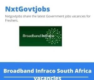 Broadband Infraco South Africa Network Operator Vacancies in Sandton – Deadline 02 May 2023