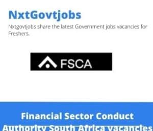 FSCA Analyst Vacancies in Pretoria – Deadline 10 May 2023