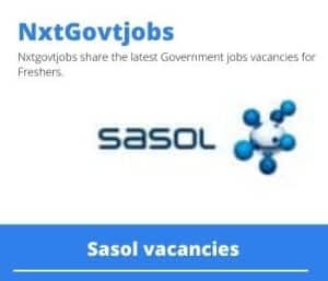Sasol Principal Category Specialist Vacancies in Johannesburg – Deadline 23 May 2023