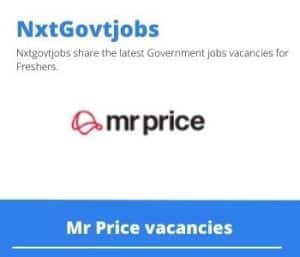 Mr Price Store Manager Vacancies in Centurion – Deadline 15 May 2023