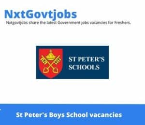 St Peter’s Boys School Netball Coaches Vacancies in Johannesburg – Deadline May 26, 2023