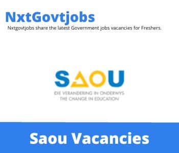 Saou Foundation Phase Teacher Vacancies in Centurion- Deadline 11 Jun 2023