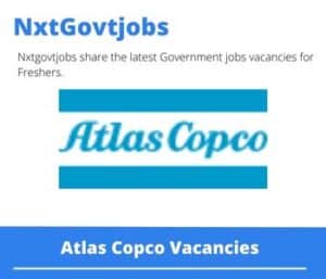 Atlas Copco Product Specialist Compressor Technique Services Vacancies in Johannesburg – Deadline 15 Sep 2023